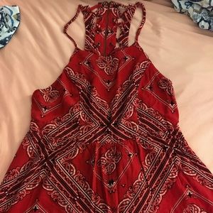 Handkerchief Pattern Razorback Romper